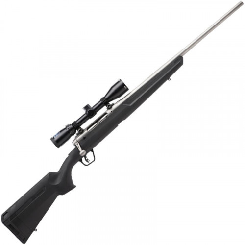 savage, axis ii xp, bolt action, 308 win, 22" stainless steel barrel, 4 rounds, black synthetic stock, with bushnell banner 3-9x40mm scope