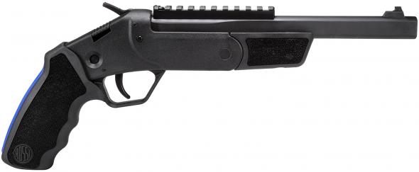 rossi, brawler, 45 colt (lc)/410 gauge, 9" barrel, black, textured rubber grips, optic mount, 1 round
