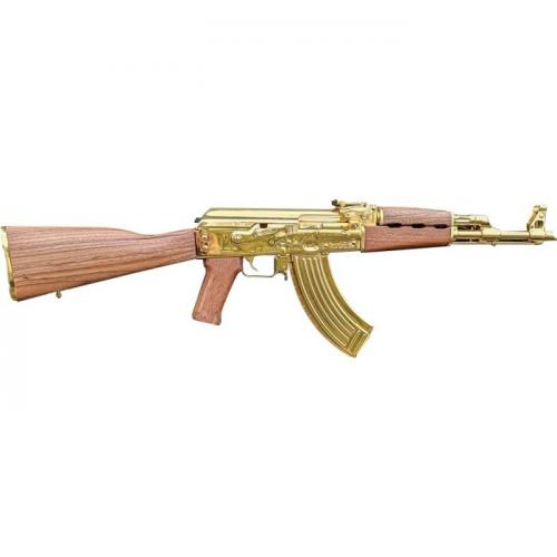 AZ Elite Ballistics | ZAS ZPAPM70 7.62X39 GOLD PLATED DARK WALNUT