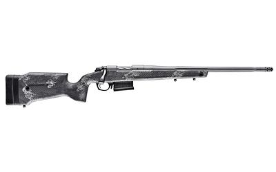 bergara, premier series, crest, bolt action rifle, 7mm prc, 22" barrel, threaded 5/8x24, omni muzzle brake, fluted bolt, cerakote finish, sniper gray...