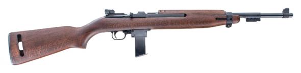 chiappa firearms, m1-9, semi-automatic rifle, 9mm, 19" barrel, blued finish, black, wood stock, fully adjustable rear sight, dovetail rail for scope...