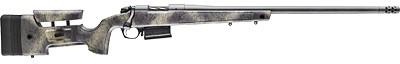 bergara, b-14 wilderness series hmr rifle, bolt action rifle, 6.5 creedmoor, 24" barrel, threaded 5/8-24, cerakote finish, gray, molded stock w/...