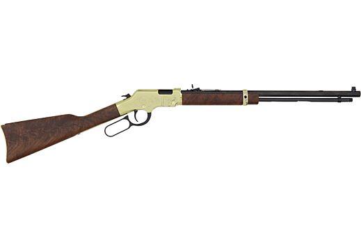 henry, goldenboy deluxe, lever action rifle, 4th edition, 17 hmr, 20" barrel, right, blued/brass, 12 round