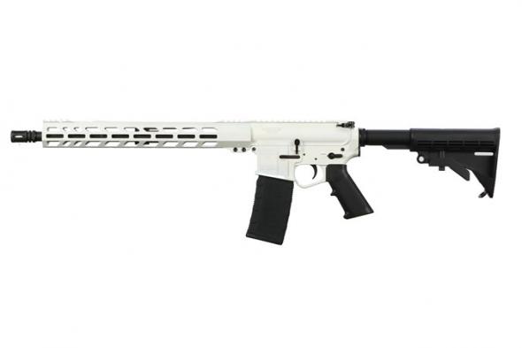 wise arms, wa-15b, semi-auto, 5.56 nato, 16" barrel, white cerakote, collapsible stock, 30 rounds