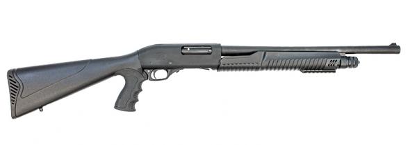 charles daly, 301 tactical, pump action, 12 gauge, 3" chamber, 18.5" barrel, black, fixed sight, 5 rounds