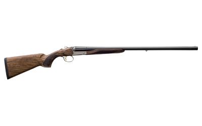 charles daly, 512 superior, side by side shotgun, 12 gauge, 3" chamber, 28" barrel, blued finish, walnut stock with checkered pattern, fiber optic...