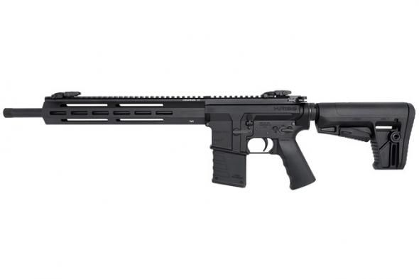 kriss usa, dmk22c, semi auto, 22 lr, 16" barrel, black, collapsible stock, flip sights, 25 rounds