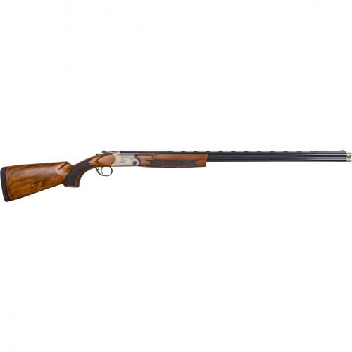 gforce arms, gf5, over & under, 28 ga, 3" chamber, 28" barrel, black, turkish walnut, laser engraved receiver, fiber optic bead, 2 rounds