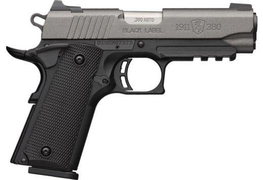 browning black label pro 1911- 380 4.25"fs tungsten/blk rail