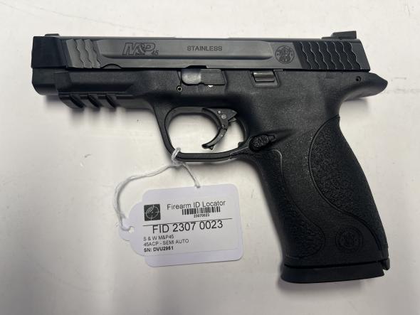 used - s&w m&p45 23070023