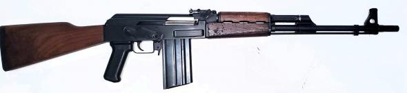 riley defense, rak308-c, semi auto, 308 win, 19.7" barrel, black, milled receiver, wood stock, adjustable sights, 20 rounds