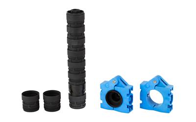 q, erector modular rimfire suppressor, .99" diameter, 22lr, 7.6", aluminum and stainless steel, black, 1/2x28 thread pitch