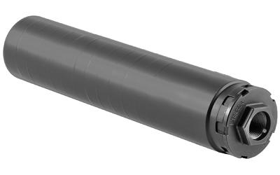 dead air silencers, primal multipurpose direct thread suppressor, .458 to .338 lapua, stainless steel, black finish, 5/8-24