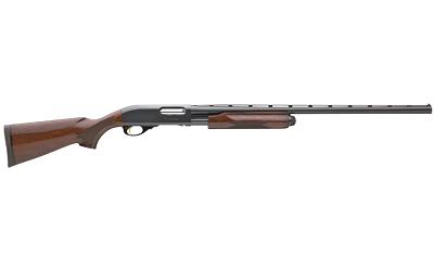 remington, 870 wingmaster, pump, 410 gauge, 25" vent rib barrel, high polish blued finish, remchoke, american walnut stock, bead, 4 rounds, right...