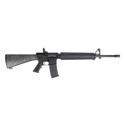 dpms retro dp-15 20" 5.56 nato classic a2 rifle with mbus rear sight, black