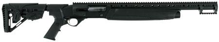 hatfield usa12t sas semi-automatic 12 gauge 20" barrel, 3" 4+1 5-position adjustable synthetic w/pistol grip black