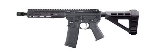 lwrc di m-lok, 5.56 nato, 10.5" barrel, 30 rounds, with stabilizing brace, black finish