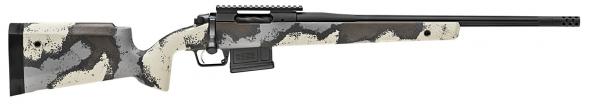 springfield armory, model 2020 waypoint, 6mm creedmoor, 20" threaded/fluted steel, graphite black barrel/rec, ridgeline camo ag composites alpine...