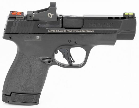 smith & wesson pc m&p9 shield plus 9mm, 4" ported barrel, ct rds, nts, black, 13rd