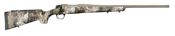 cva, cascade, bolt action, 300 win mag, 24" threaded barrel, sniper gray finish, synthetic realtree rockslide camo stock, right hand, 3 round...