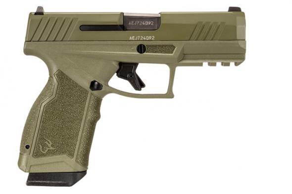 taurus, gx4 carry, striker fire, 9mm, 3.7" barrel, sage green, adjustable sights, 15 rounds
