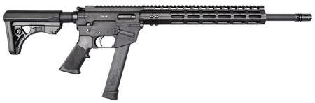 freedom ordnance, fx9, semi-automatic, 9mm, 16" barrel, black finish, plastic grip, uses ets glock style magazines, 1 mag, 31rd