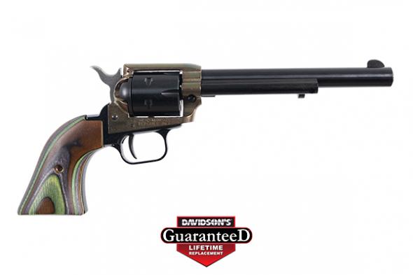 heritage rough rider 6.5" barrel green camo laminate