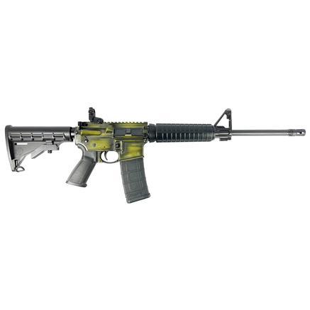 ruger, ar-556, semi-automatic rifle, 5.56 nato, 16.1" threaded barrel, bazooka green distressed finish, right hand, 30 round