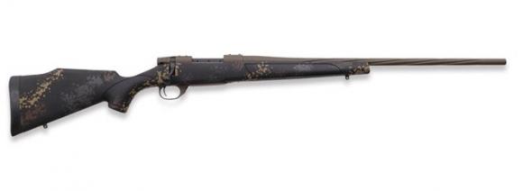 weatherby, vanguard talus, bolt action, 300 win mag, 26" threaded barrel, spiral fluted, patriot brown finish, black with rust brown, smoke & stone...