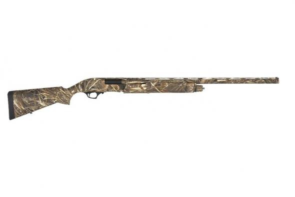 tristar, cobra iii field, pump action, 12 gauge, 3" chamber, 28" barrel, realtree max-7, synthetic furniture, fiber optic sight, 3 chokes, 5 rounds
