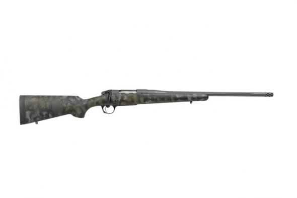 bergara, premier canyon, bolt action, 6.5 creedmoor, 20" threaded fluted barrel, sniper gray finish, swamper rouge camo carbon fiber stock, right...