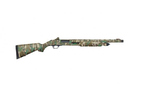 mossberg, 835 ulti-mag turkey, pump action, 12 gauge, 3.5" chamber, 20" barrel, mossy oak greenleaf, synthetic stock, fiber optic front sight,...