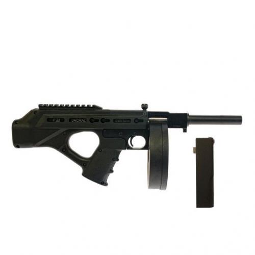 standard manufacturing jackhammer handgun .22 lr 10rd stick & 50rd drum magazines 5.375" barre