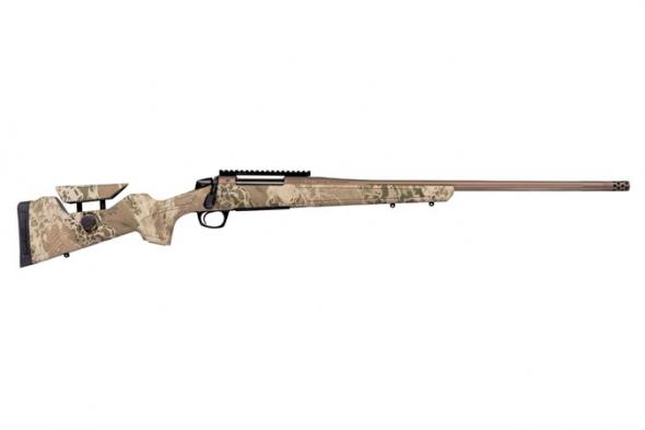 cva, cascade long range hunter, bolt action rifle, 7mm remington magnum, 24" barrel, threaded 5/8x24, cerakote finish, bronze barrel and action,...