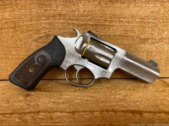 ruger sp101 wiley clapp .357mag 3" ss rubber w/ plastic inserts