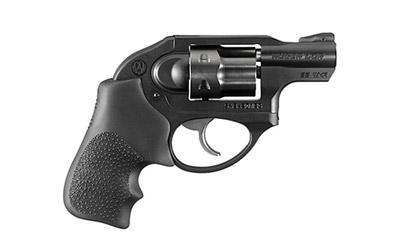 ruger, lcr, double-action revolver, 22 wmr, 1.875" stainless steel barrel, matte black finish, hogue tamer monogrip grip, u-notch integral rear &...