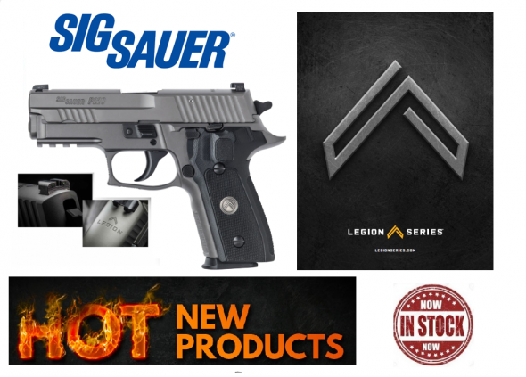 Sig Sauer P229 Legion 9mm 3.9 Inch Barrel Legion Gray PVD Finish High Visibility Day/Night Sights G-10 Grips 15 Round
