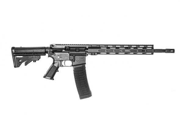 ati, mil-sport ar-15, semi auto, 5.56 nato, 16" threaded barrel, black, 13" m-lok handguard, rogers super stock, 60 rounds
