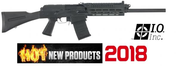 I.O. EM12B EM-12B Semi-Automatic 12 Gauge 18.5" 3" 5+1 Synthetic Black w/Pistol Grip Black