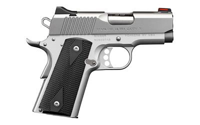 kimber, stainless ultra carry ii, semi-automatic, 1911, full size, 45 acp, 3" barrel, matte finish, silver, laminate grips, adjustable sights, 7...