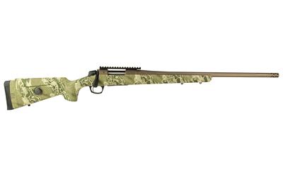 cva, cascade long range hunter, bolt action rifle, 6.5 creedmoor, 22" threaded barrel, 5/8x24, cerakote finish, smoked bronze, synthetic stock,...