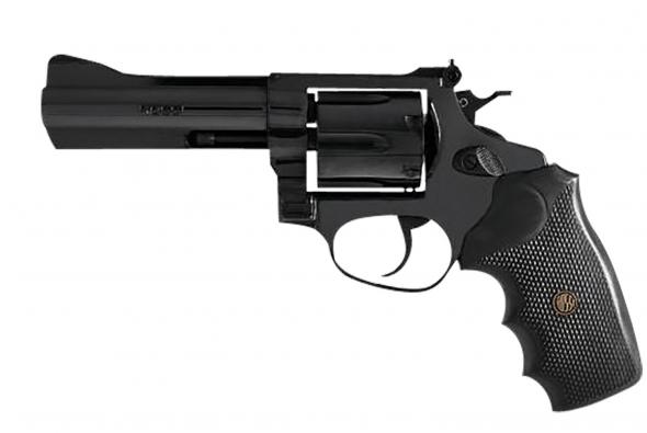 rossi, rm66, double action/single action, steel framed revolver, 357 magnum, 6" barrel, blued finish, black, rubber grips, adjustable sights, 6...