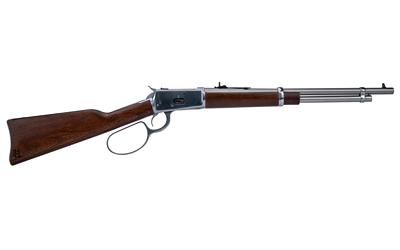 rossi, r92, lever action rifle, 44 magnum, 18" barrel, matte stainless steel finish, silver, hardwood furniture, 8 rounds