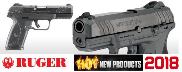 2018 Ruger Security-9 9mm Luger 4 Inch Barrel Blue Finish Drift Adjustable 3-Dot Sights 15 Round