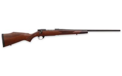 weatherby, vanguard sporter, bolt action, 257 weatherby magnum, 24" threaded barrel, 1/2x28 thread pitch, matte finish, black, walnut stock, 3 rounds