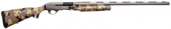 t r imports, alpha 2, 12 gauge, 3" barrel, 28" barrel, gray cerakote chrome lined vent rib barrel & steel receiver, old school camo, synthetic fixed...