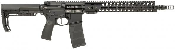 minuteman, 5.56 nato, 13.75" black steel threaded barrel, black anodized aluminum receiver, 13" renegade rail handguard, 30 rounds