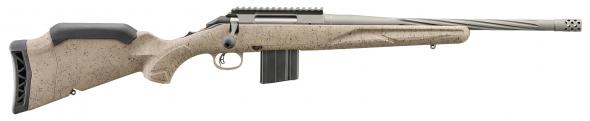 ruger, american ranch gen ii, 6.5 grendel, 16.1" barrel, cobalt receiver, flat dark earth stock, 10 rounds