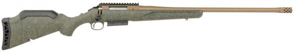ruger american predator gen ii, 450 bushmaster, 22" barrel, flat dark earth receiver, green stock, 3 rounds