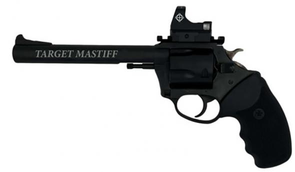 charter arms, target mastiff, 44 special, 6" barrel, micro optic, exposed hammer, 5 round